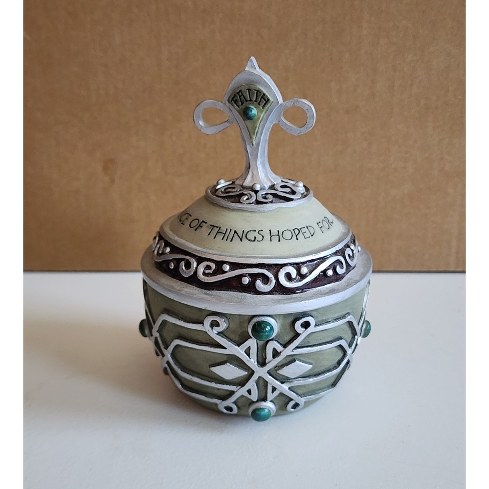 Faith Keepsake Trinket Box Hebrews 11:1 Christian Decor‎ Cottagecore Spiritual
